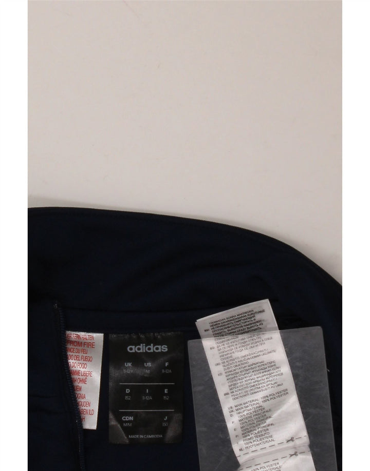 ADIDAS Boys Climalite πουλόβερ αθλητική φόρμα 11-12 ετών Navy Blue