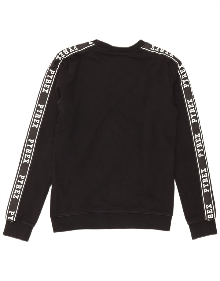 Γυναικείο Φούτερ Pyrex Graphic Jumper UK 6 XS Μαύρο βαμβακερό
