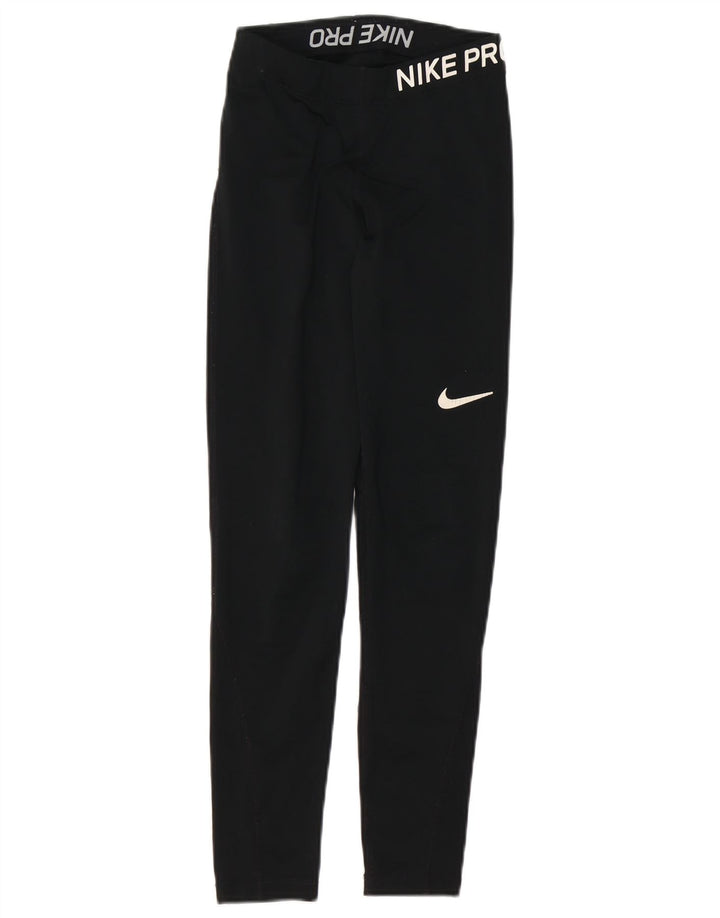 Γυναικεία γραφικά κολάν NIKE Dri Fit UK 4 XS Μαύρο