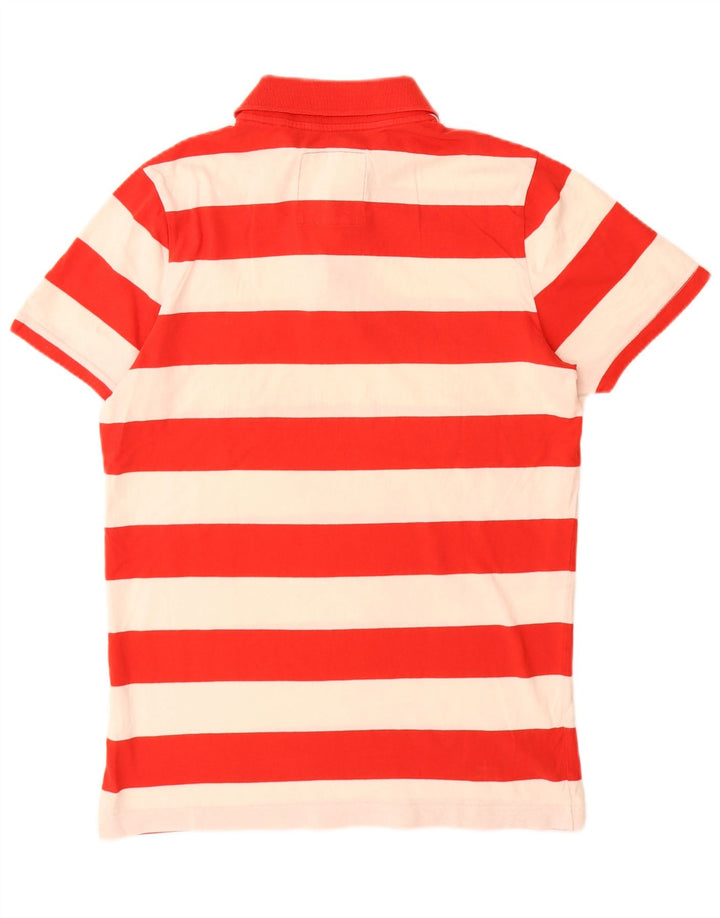 Ανδρικό πουκάμισο πόλο HOLLISTER με μεσαίο κόκκινο ριγέ