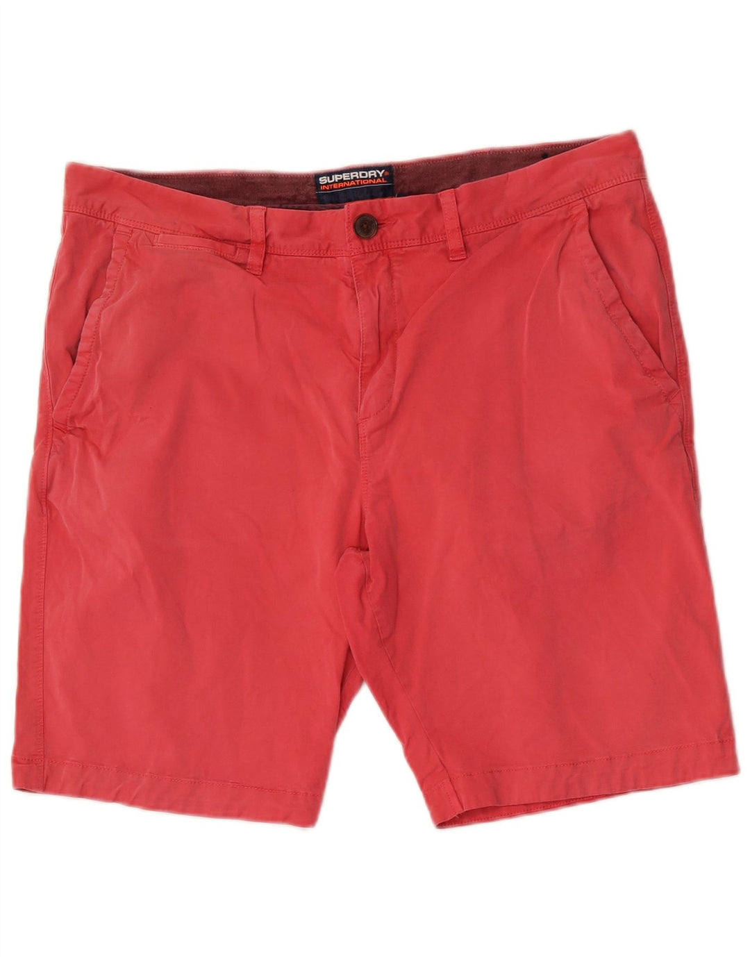 Ανδρικό σορτς Chino Superdry W36 μεγάλο ροζ βαμβακερό