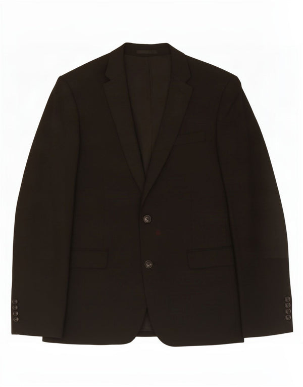 John Lewis Ανδρικό μπουφάν blazer UK 40 μεγάλου μαύρου πολυεστέρα