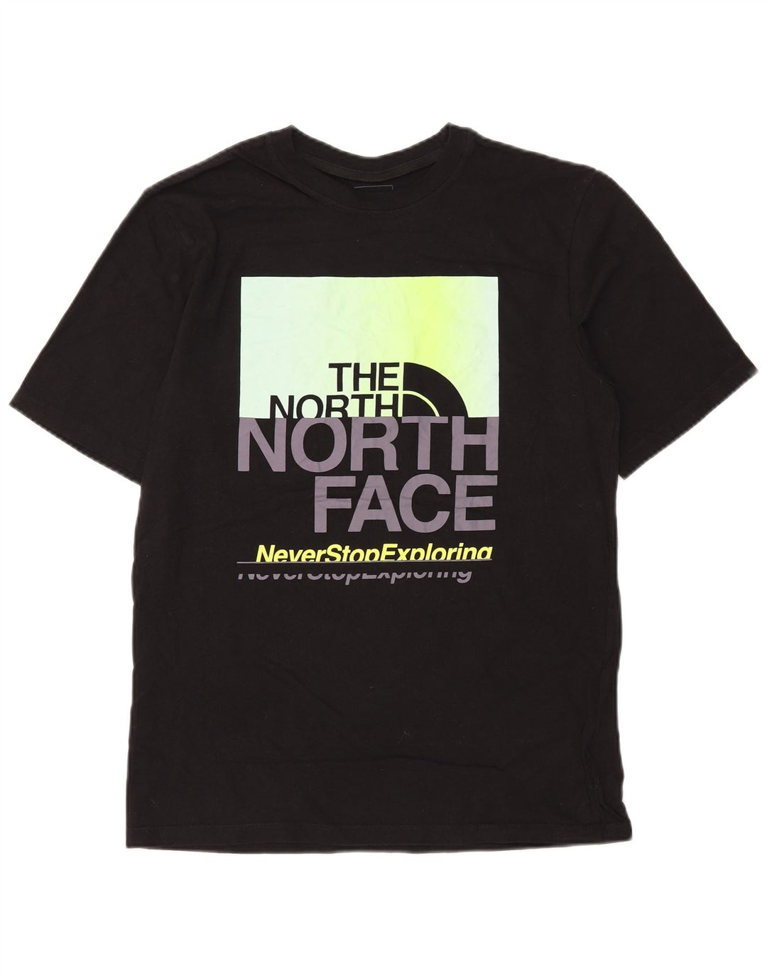 Ανδρικό γραφικό T-Shirt North Face Top Μεσαίο μαύρο βαμβακερό