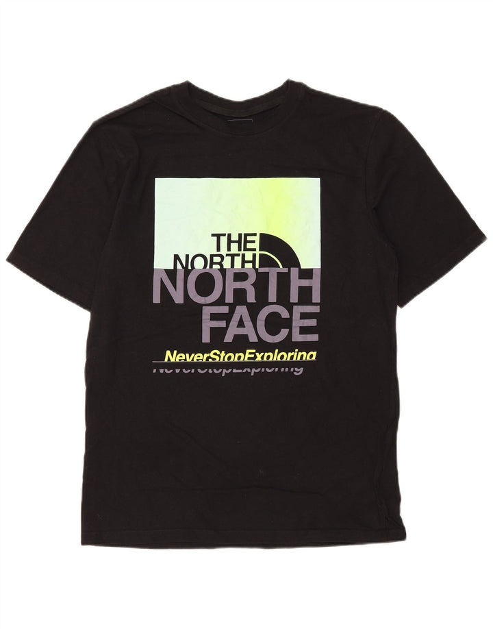 Ανδρικό γραφικό T-Shirt North Face Top Μεσαίο μαύρο βαμβακερό
