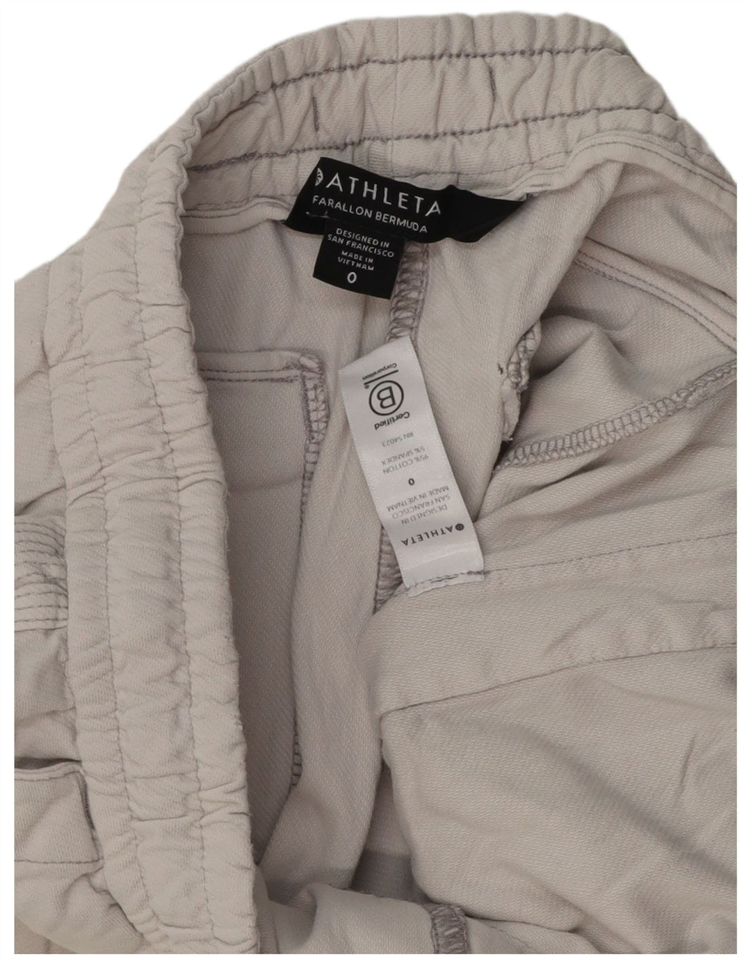 Athleta Γυναικείο Σορτς Βερμούδα US 0 XS W28 Γκρι βαμβακερό