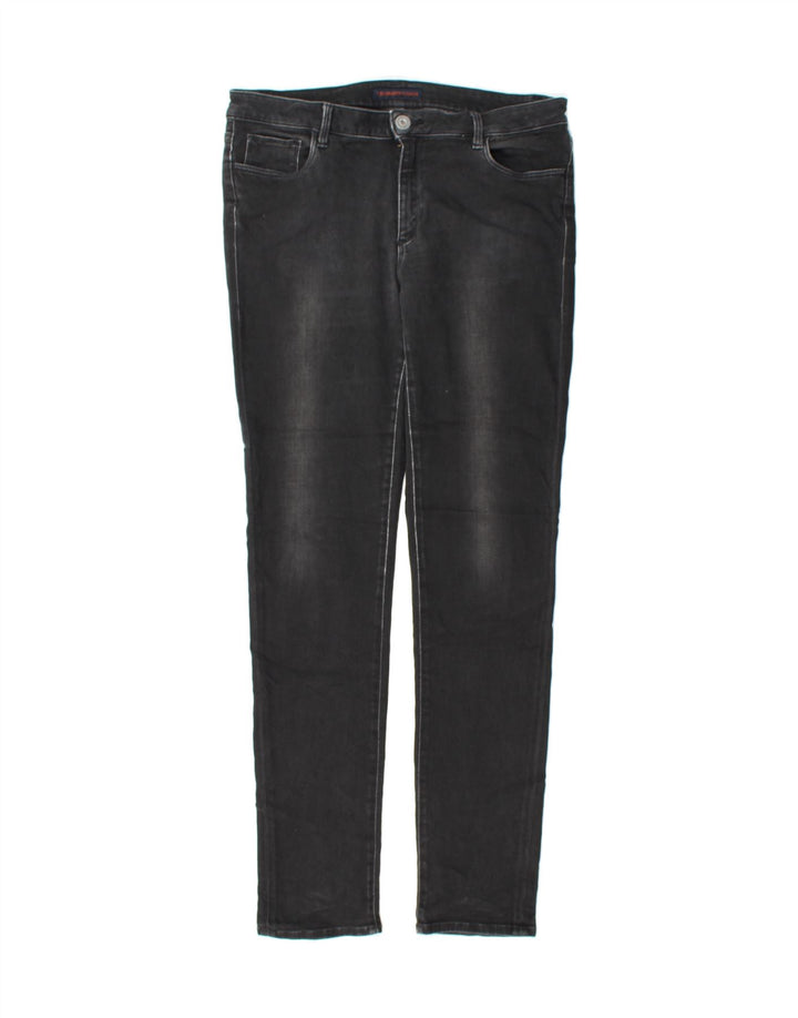 TRUSSARDI Womens Slim Jeans W34 L34 Black Vintage Trussardi and Second-Hand Trussardi from Messina Hembry 