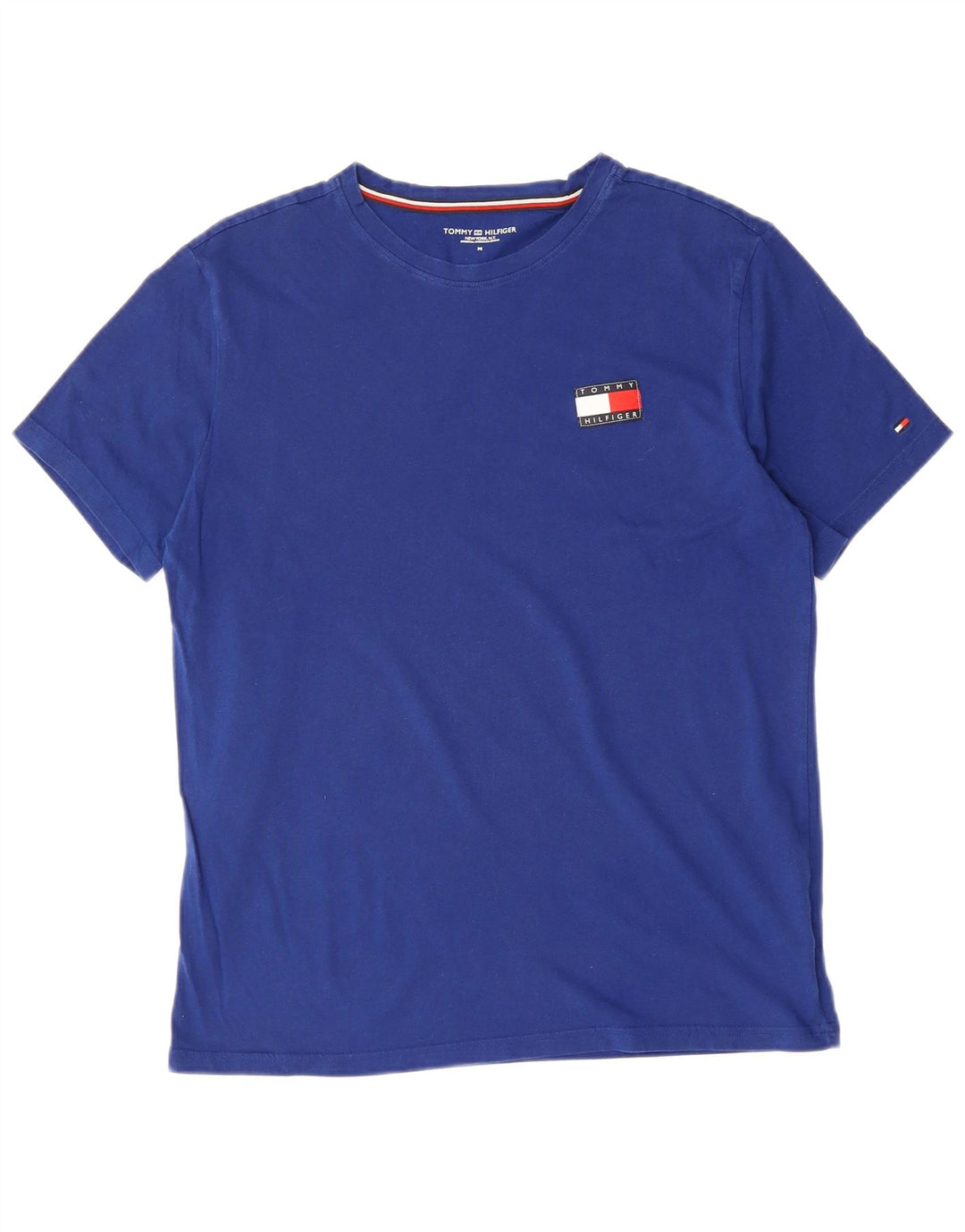 TOMMY HILFIGER Mens T-Shirt Top Medium Blue Cotton