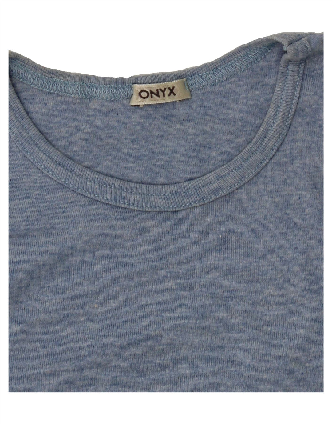 ONYX Womens T-Shirt Top UK 12 Medium Blue Vintage Onyx and Second-Hand Onyx from Messina Hembry 