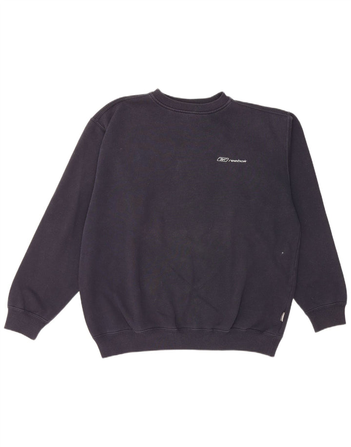 Ανδρικό φούτερ Reebok, Jumper, μεσαίο μπλε βαμβακερό