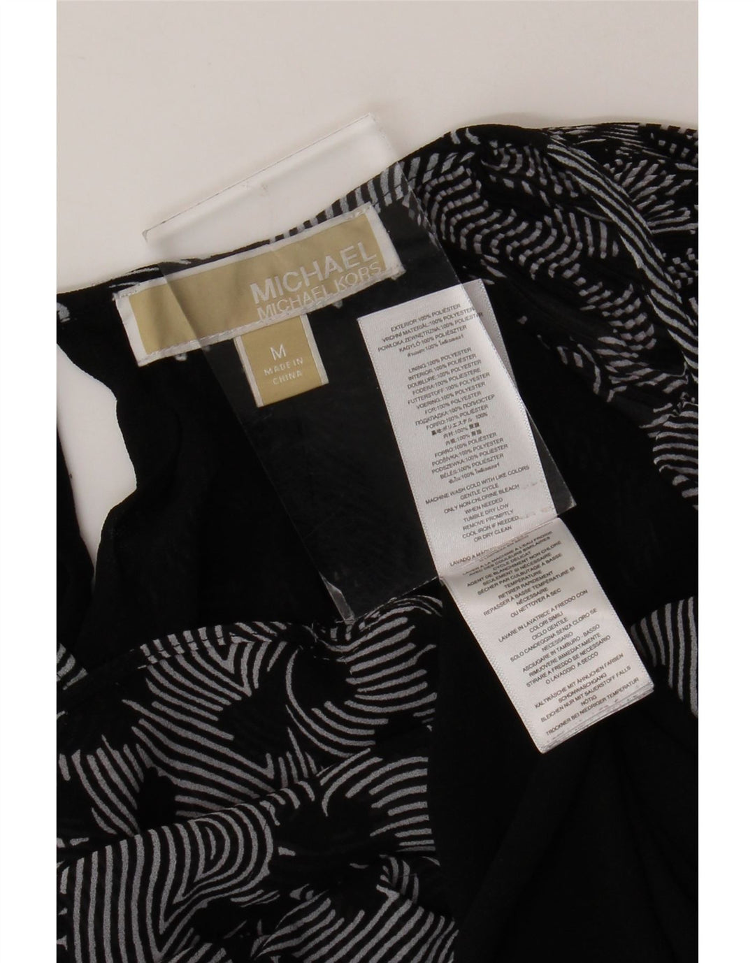 MICHAEL KORS Γυναικείο Oversized Shift Φόρεμα UK 14 Medium Black Floral