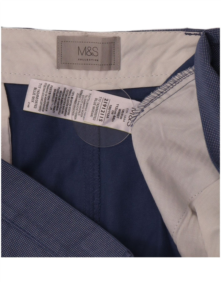 Ανδρικό σορτς Chino Marks & Spencer W44 2XL Μπλε βαμβακερό