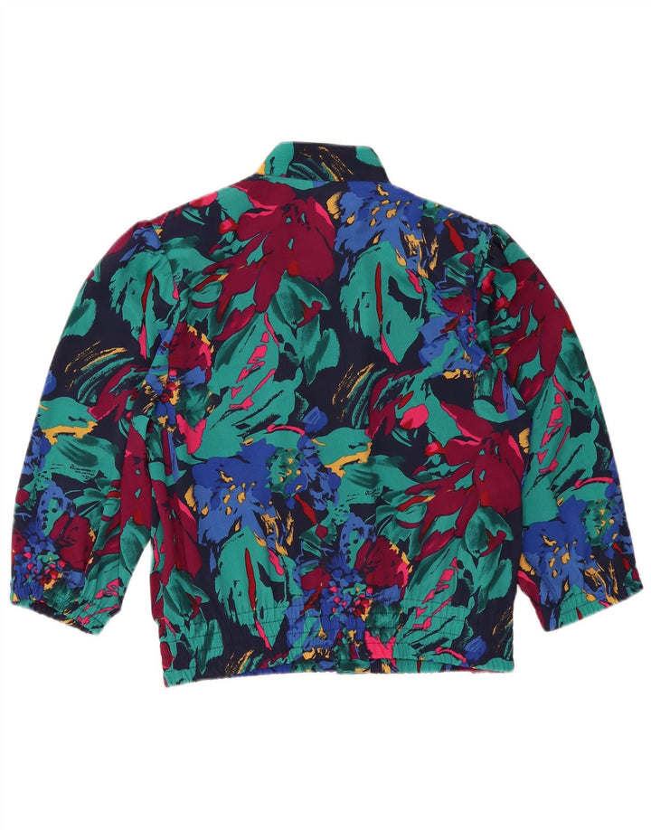 COMMANDER Γυναικείο πουκάμισο Crop Μπλούζα EU 42 Μεγάλη Πολύχρωμη Φλοράλ