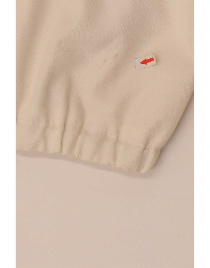 Vintage Γυναικείο Bomber Jacket IT 46 Large White Colourblock Polyester