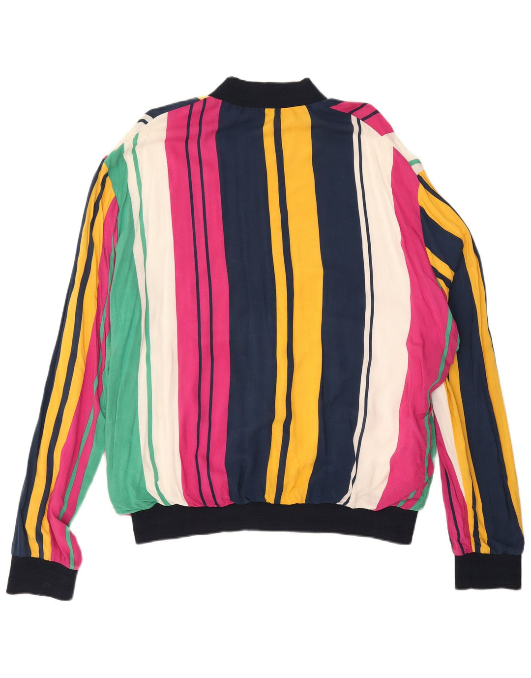 Zara Ανδρικό Bomber Jacket UK 42 XL Πολύχρωμο ριγέ