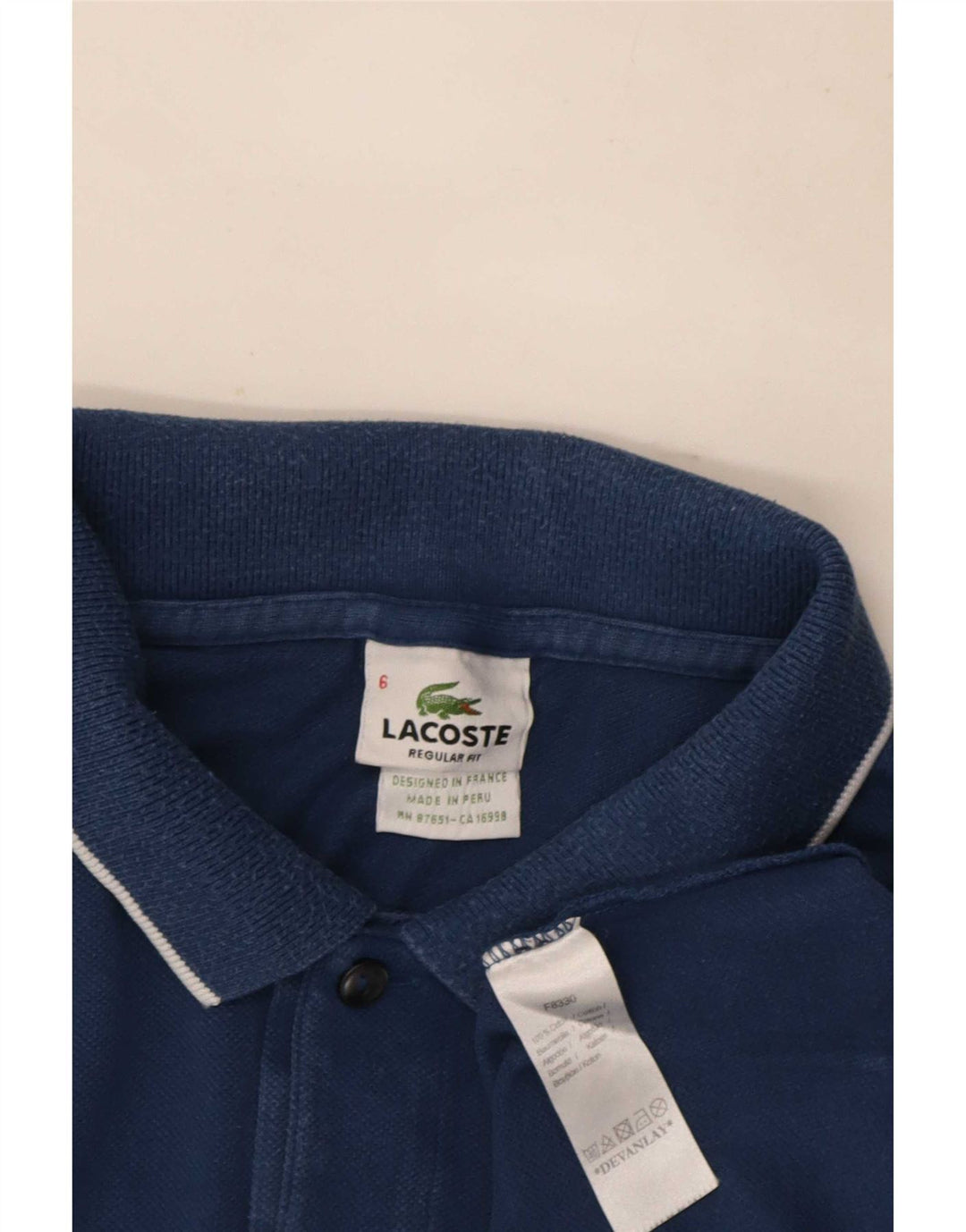 Ανδρικό μπλουζάκι πόλο Lacoste Regular Fit, μέγεθος 6 XL Navy Blue