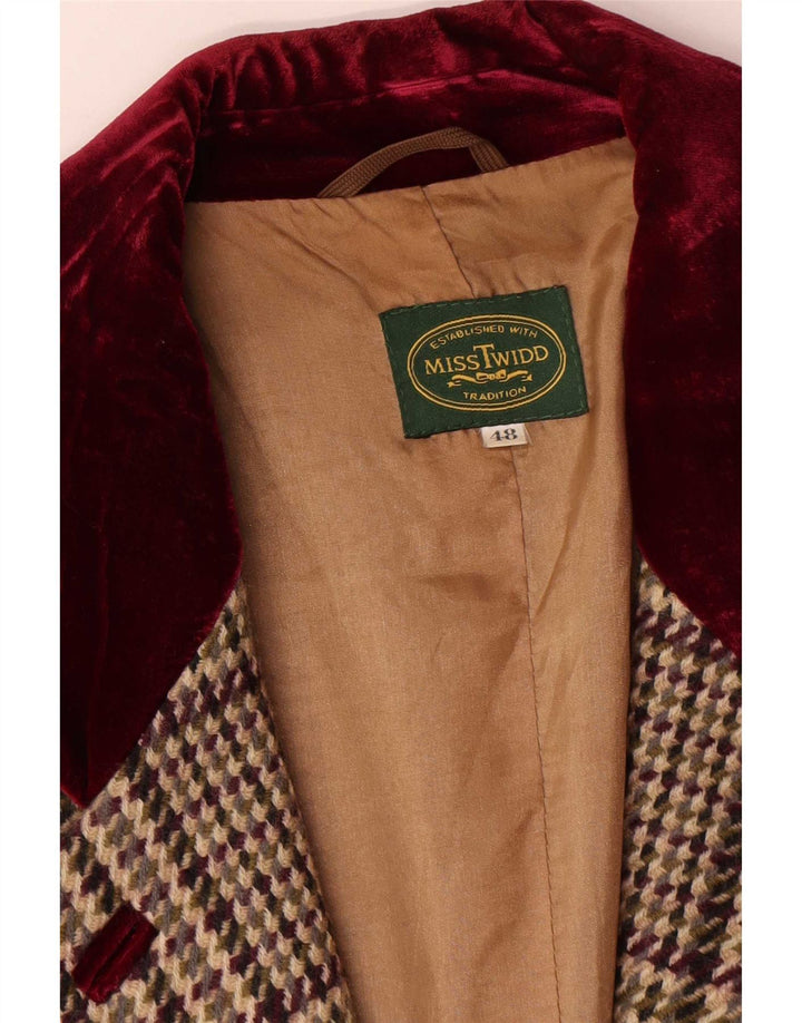 Vintage γυναικείο σακάκι με 3 κουμπιά σακάκι IT 48 XL μπεζ, παρθένο μαλλί