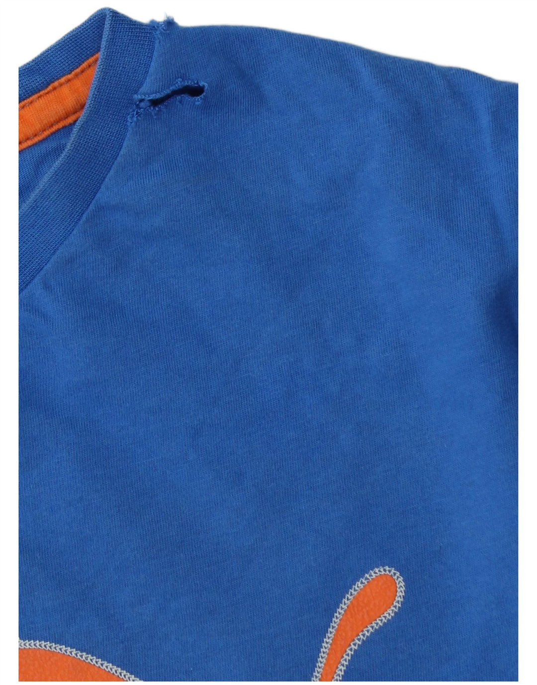 Ανδρικό γραφικό μπλουζάκι PUMA τοπ μεγάλο μπλε βαμβακερό