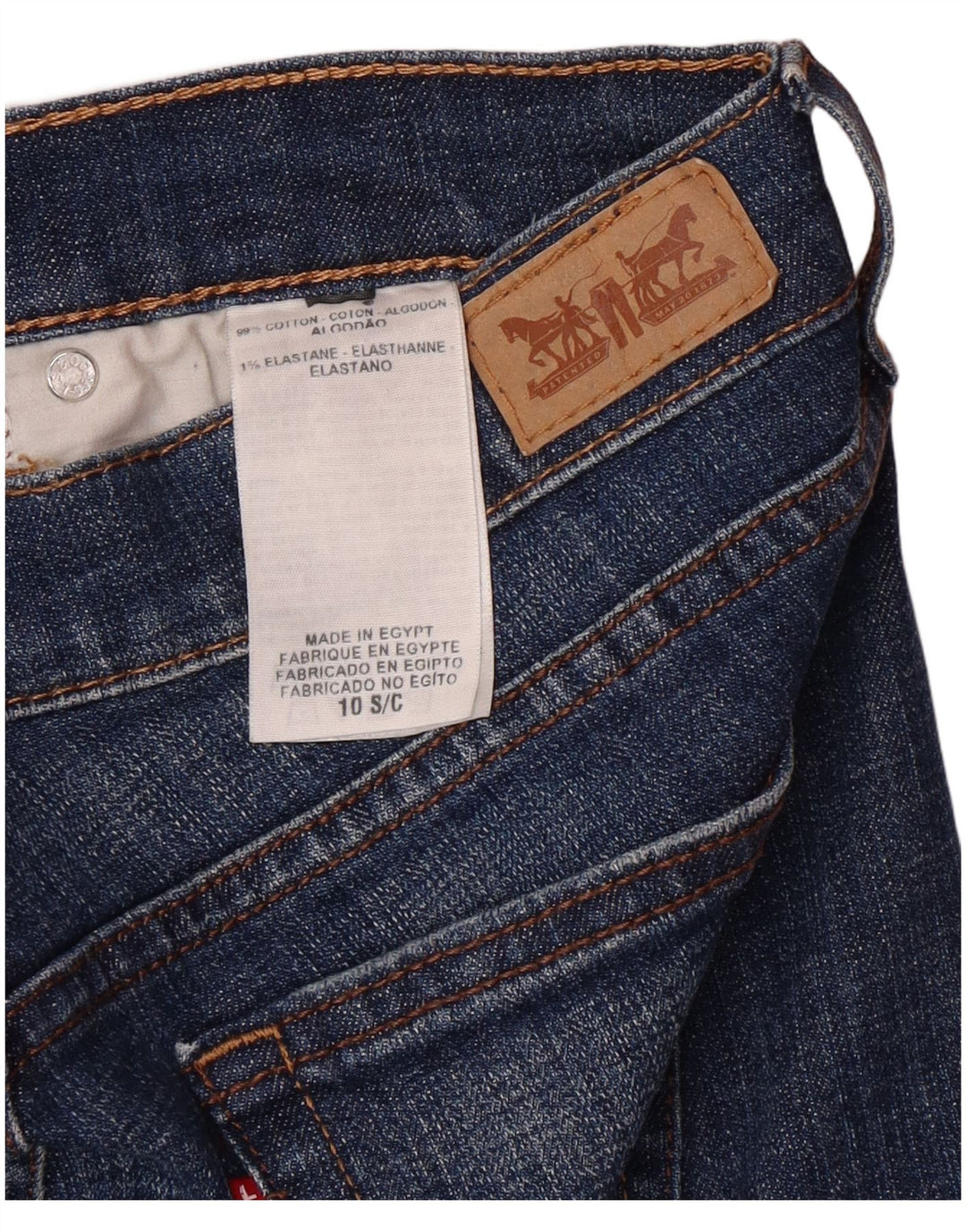 LEVI'S Γυναικείο τζιν 505 ίσιο US 10 μεγάλο W32 L30 Μπλε βαμβακερό