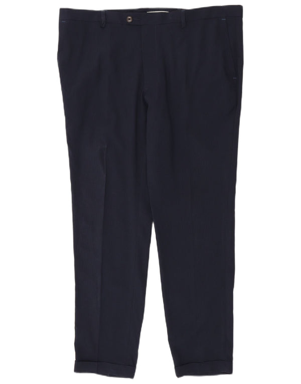 Ανδρικό Slim Suit Παντελόνι Marks & Spencer W38 L31 Navy Blue Polyester