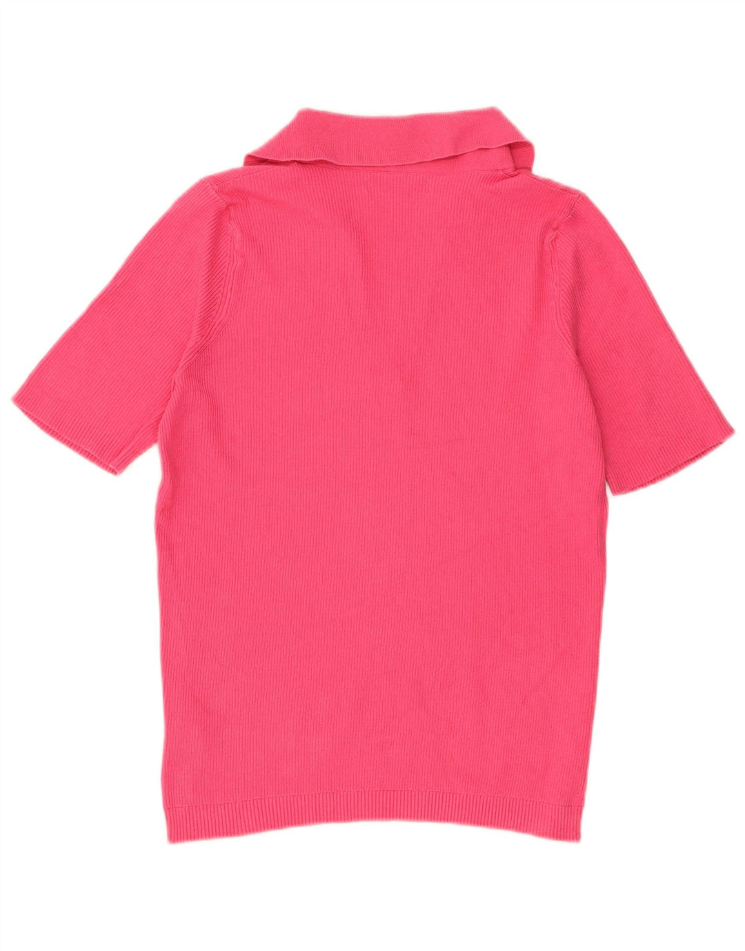 Marks & Spencer Γυναικείο πουλόβερ με λαιμό polo UK 12 Medium Pink