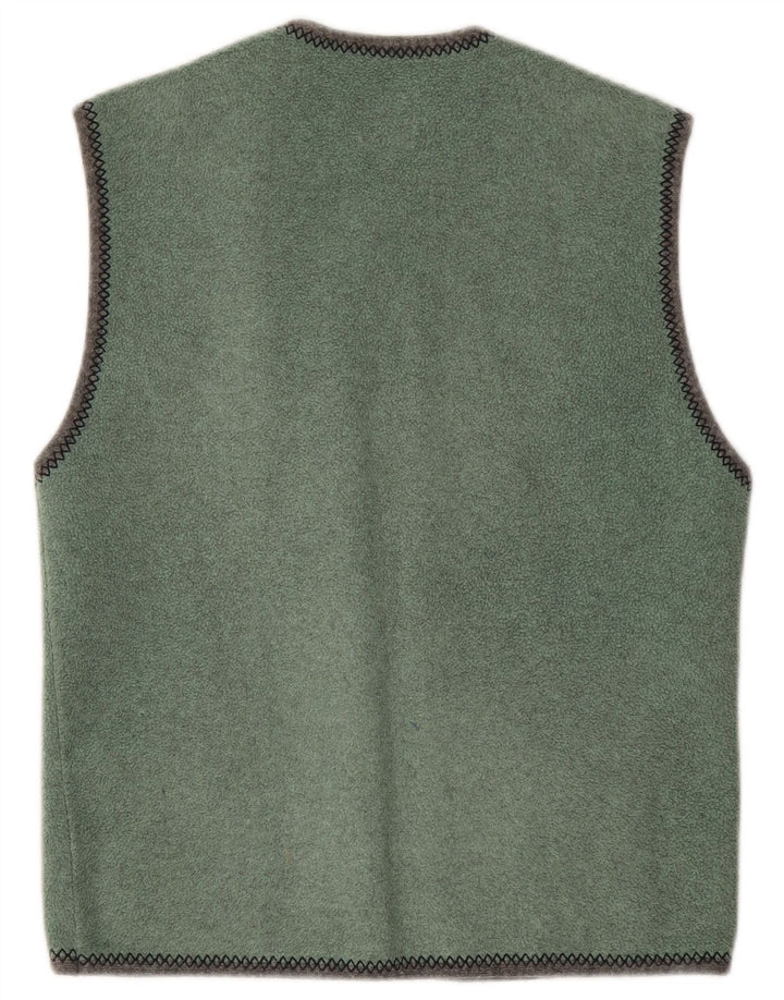 Think Pink Womens Fleece Gilet UK 10 Small Green Polyester