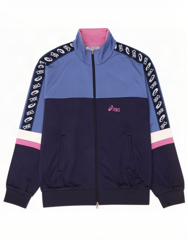 Ανδρική φόρμα γυμναστικής γραφικής Asics Top Jacket IT 52 Large Navy Blue Colourblock