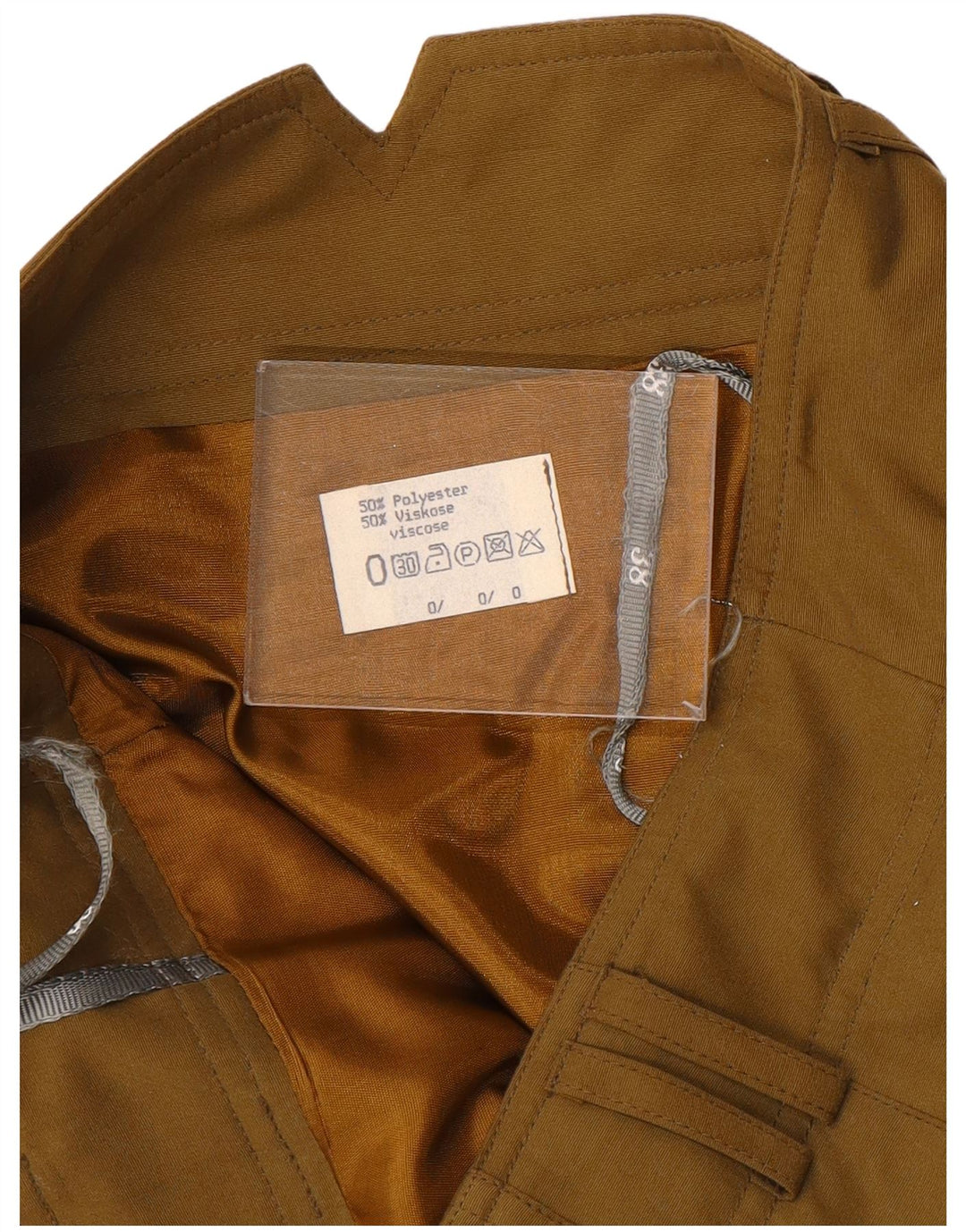 Vintage Γυναικεία Pencil Φούστα EU 38 Medium W28 Khaki Polyester