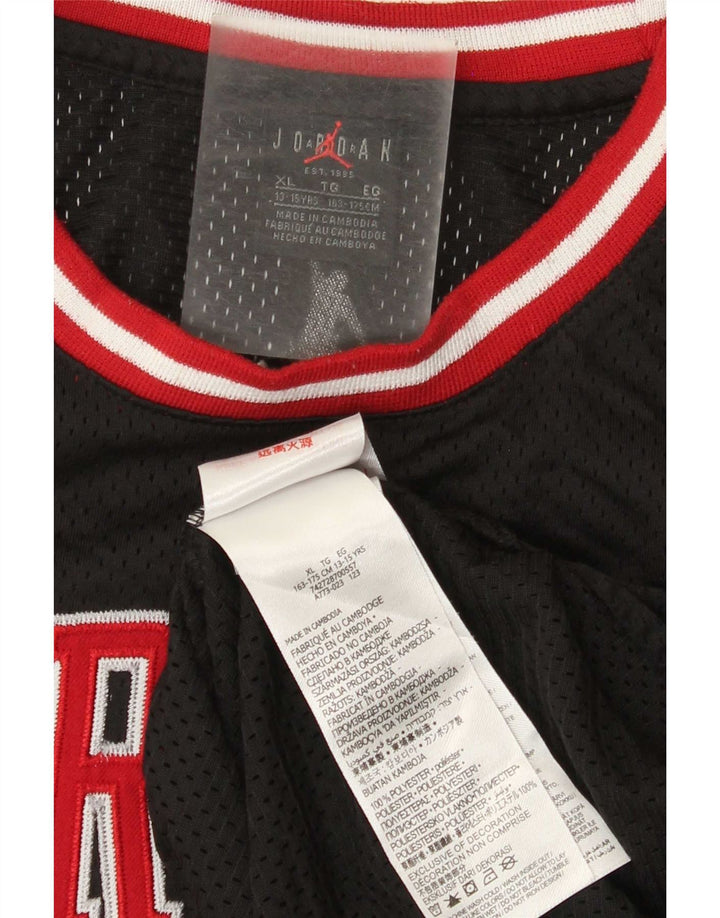 Jordan Boys Graphic Vest Top 13-14 Years XL Black Polyester