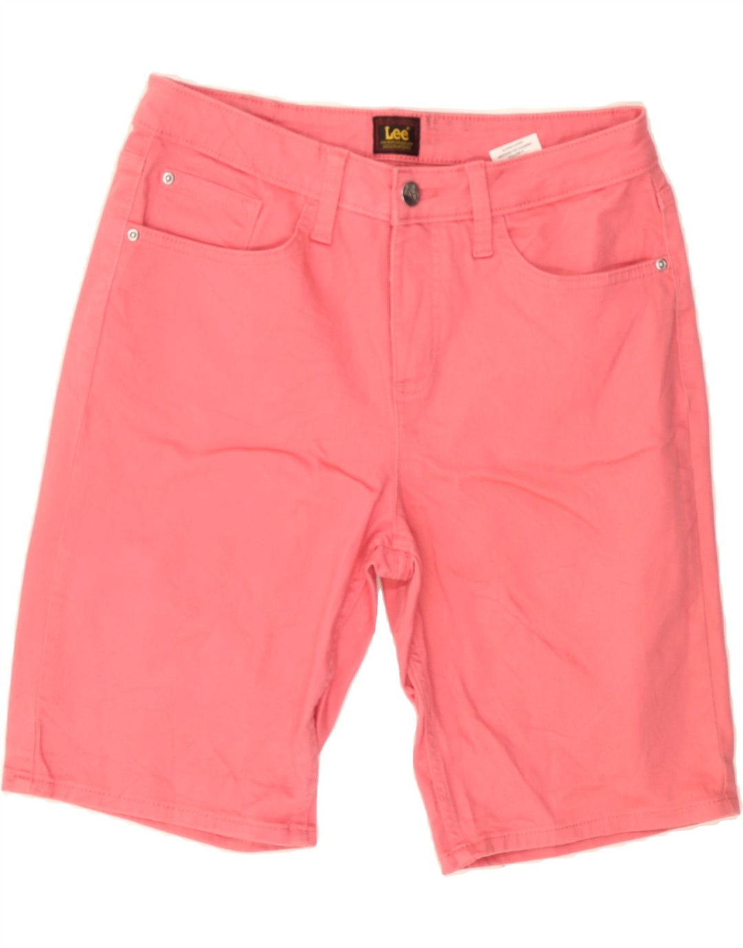 LEE Womens Denim Shorts US 8 Medium W30 Pink Cotton Vintage Lee and Second-Hand Lee from Messina Hembry 