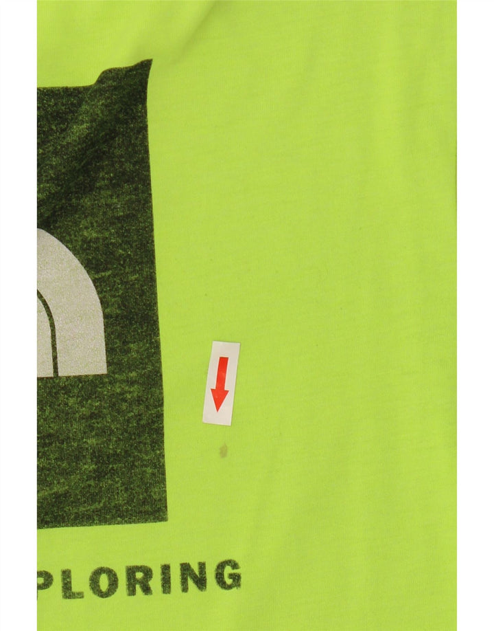 Ανδρικό γραφικό T-Shirt North Face Top Μικρός Πράσινος Πολυεστέρας