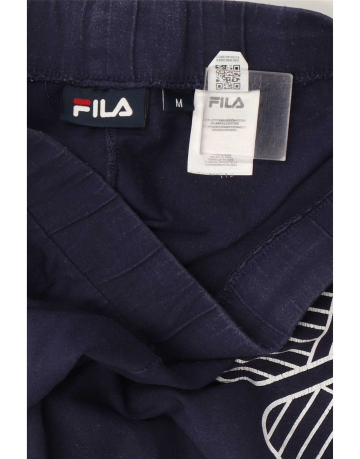 Γυναικεία γραφικά κολάν Fila UK 12 Medium Navy Blue βαμβακερά