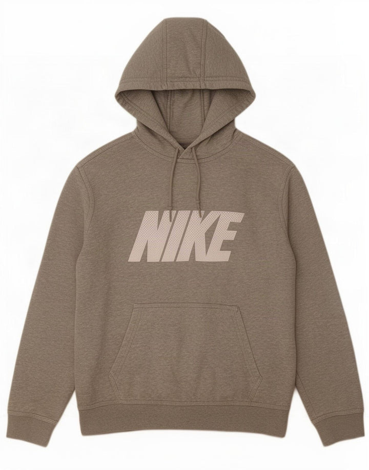 Ανδρικό γραφικό φούτερ Nike, βαμβακερό μεσαίο γκρι