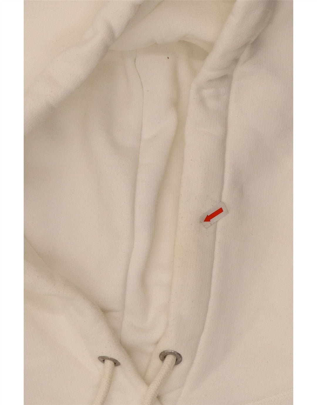 JACK WILLS Γυναικείο υπερμεγέθη γραφικό μπλουζάκι με κουκούλα UK 16 μεγάλο λευκό βαμβακερό