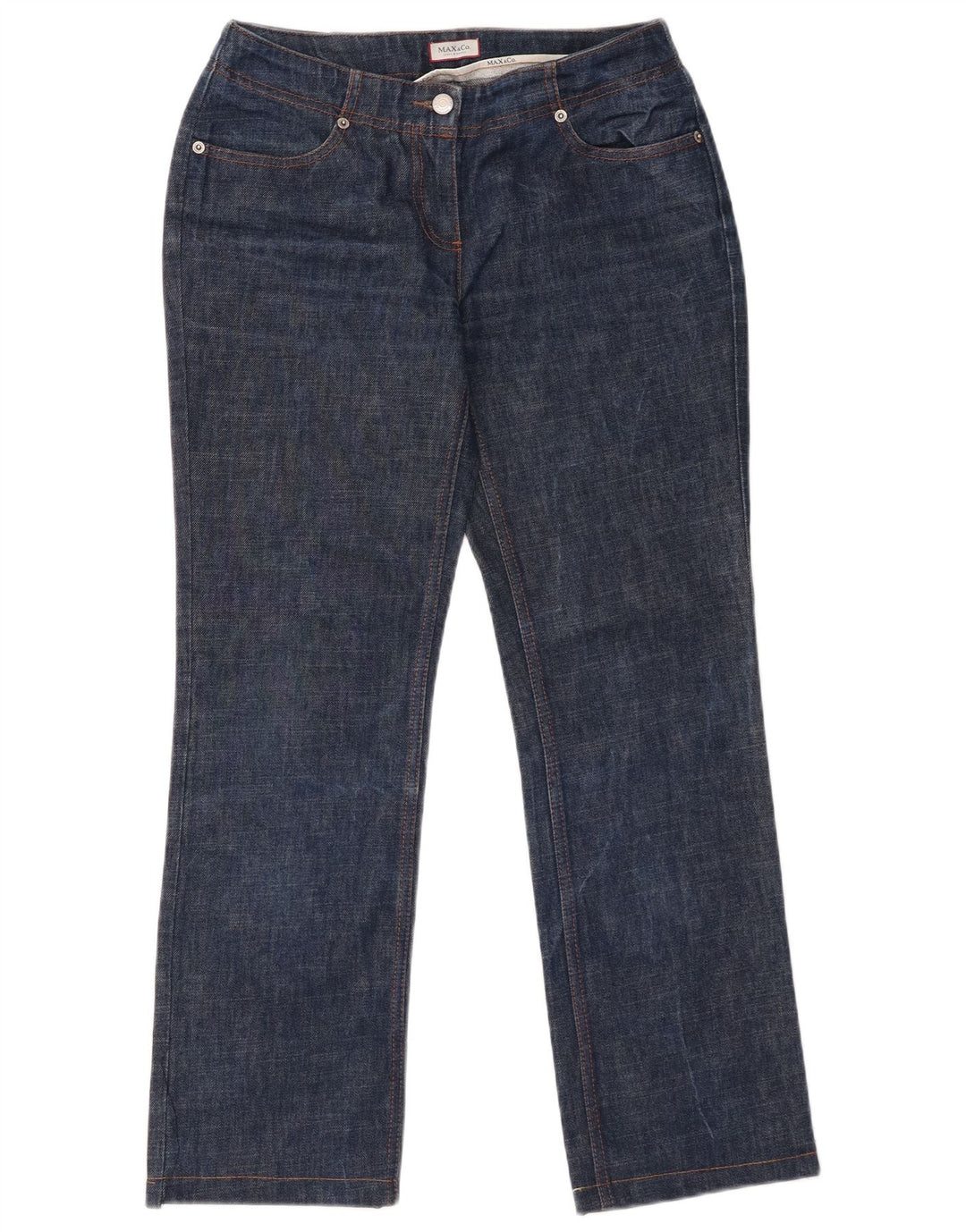 Max & Co. Γυναικεία Straight Jeans UK 12 Medium W30 L28 Blue Cotton