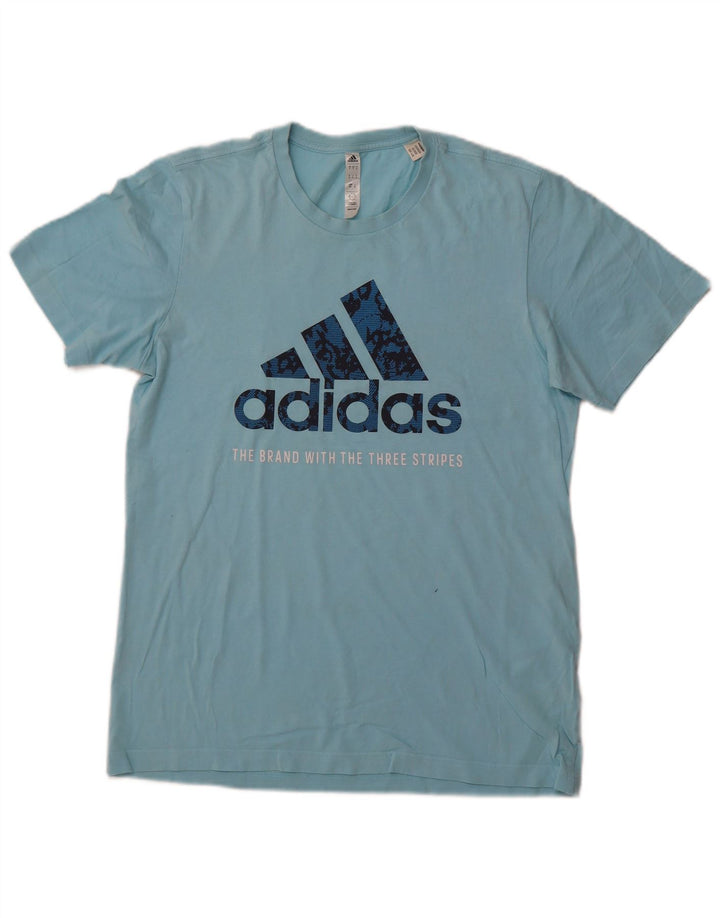 Ανδρικό γραφικό μπλουζάκι ADIDAS Μπλουζάκι Μικρό Βαμβακερό