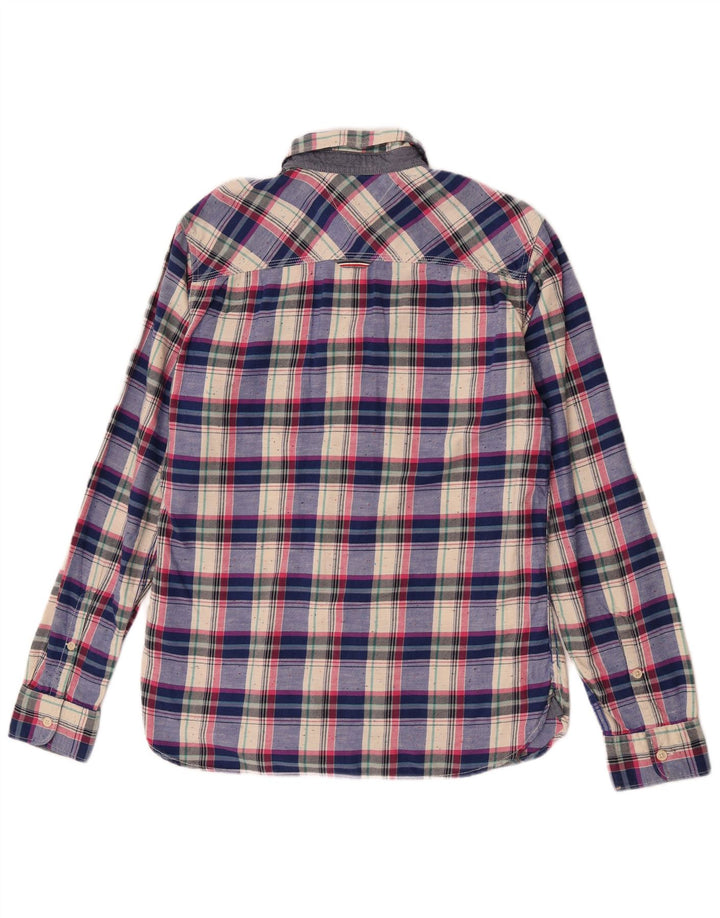 Ανδρικό πουκάμισο Tommy Hilfiger Large Blue Check Cotton