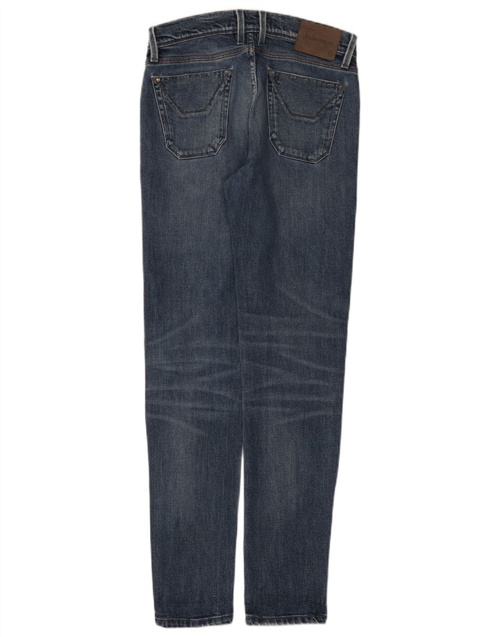 Jeckerson Womens Distressed Low Slim Τζιν W29 L31 Μπλε βαμβακερό