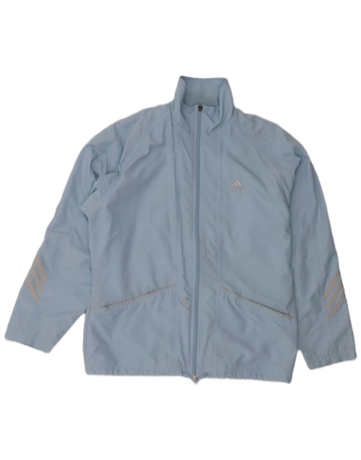 Γυναικεία αθλητική φόρμα ADIDAS Top Jacket UK 14 Large Blue Polyester