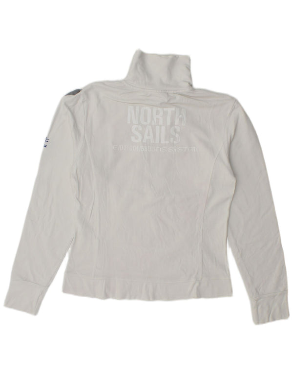 North Sails Γυναικεία φούτερ με φερμουάρ με λαιμόκοψη Jumper UK 14 Large White