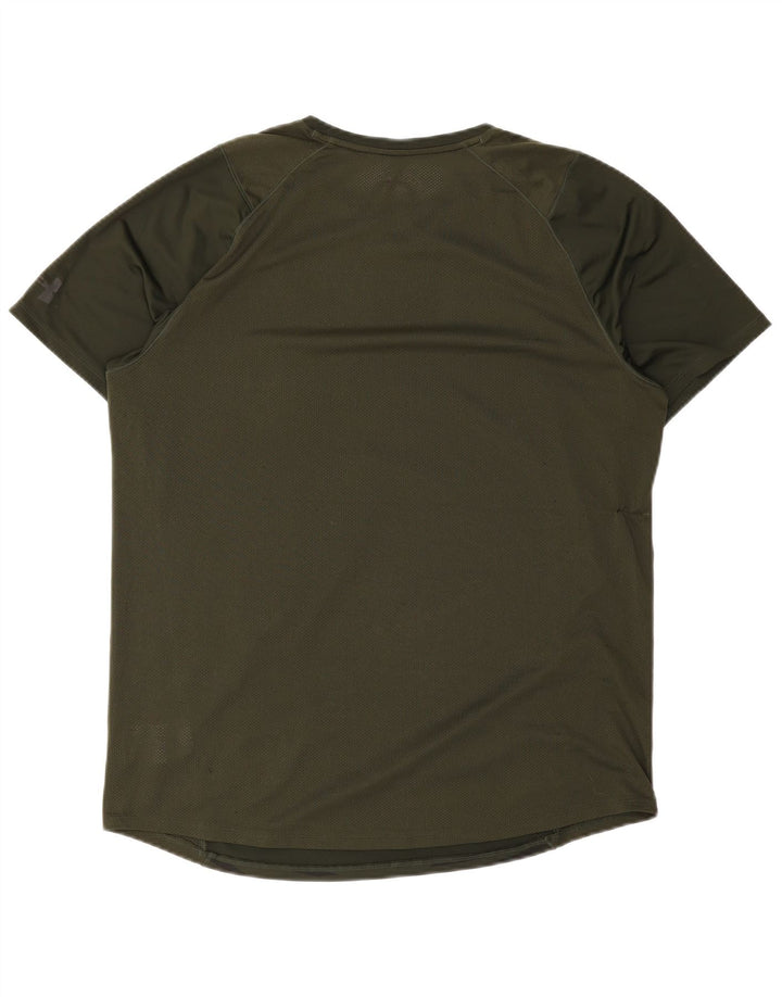 Ανδρικό μπλουζάκι Under Armour Top XL πράσινο ριγέ πολυεστέρα