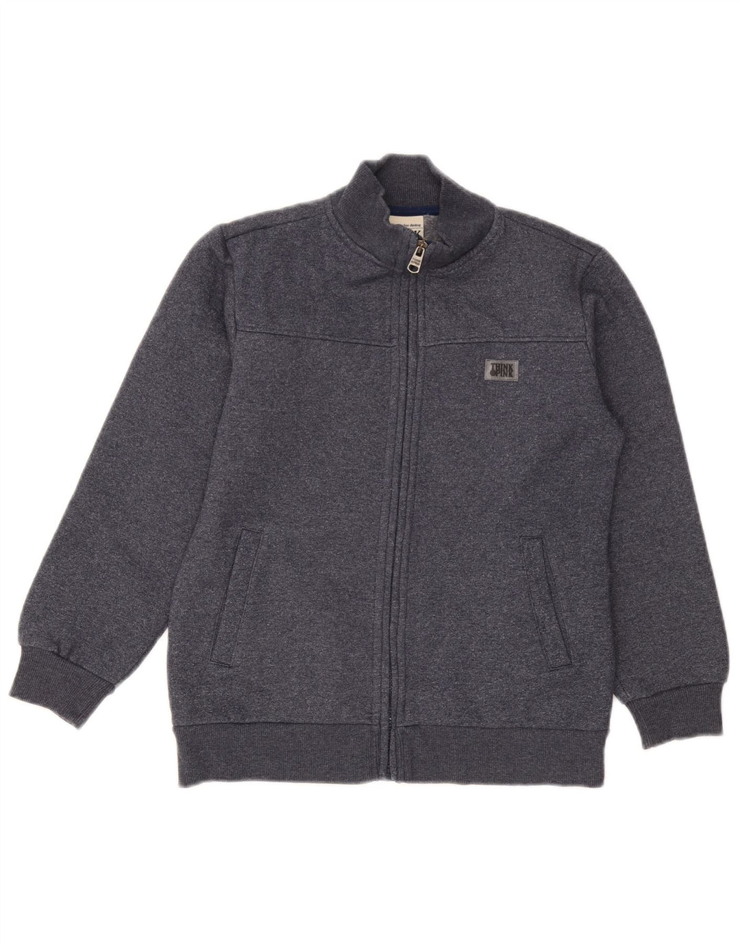 Σκεφτείτε Pink Γυναικεία αθλητική φόρμα Top Jacket UK 10 Small Grey Cotton