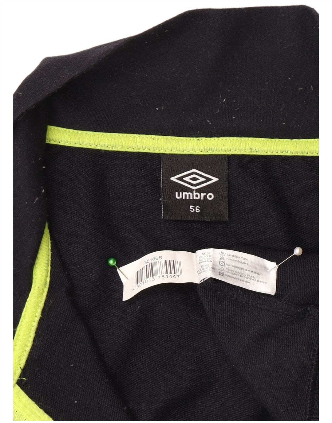 Ανδρική φόρμα Umbro Graphic Top Jacket IT 56 XL Μαύρο βαμβακερό