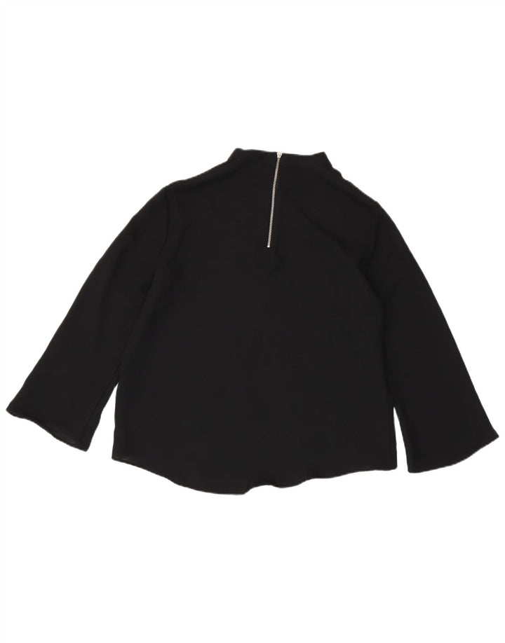 Zara Γυναικεία μπλούζα με 3/4 μανίκια τοπ UK 14 Large Black