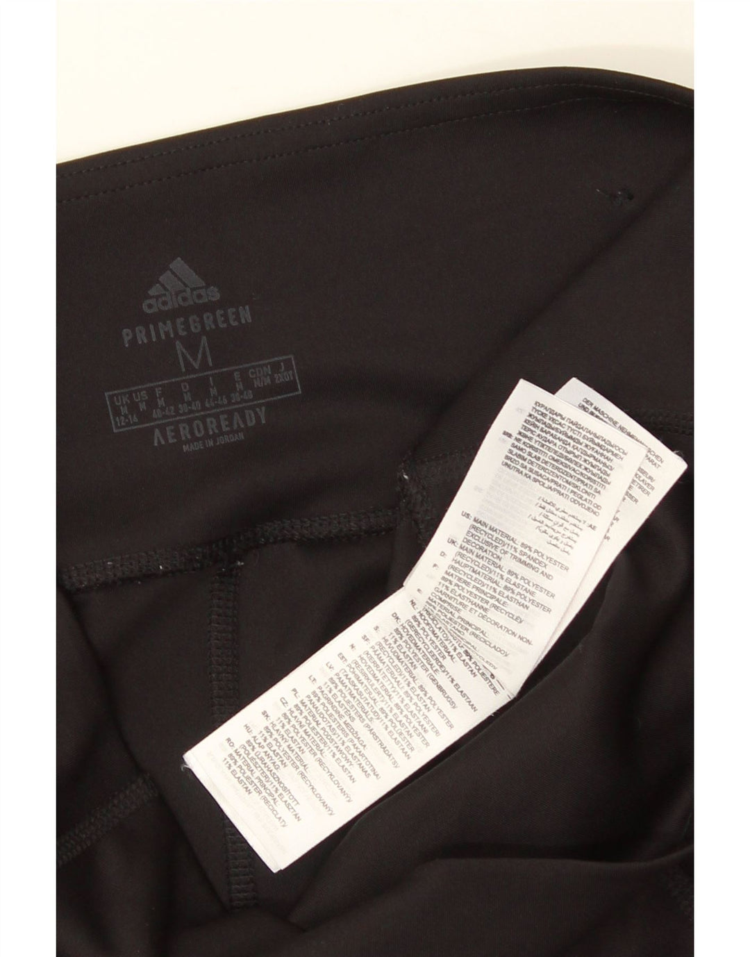 Γυναικεία κολάν Aeroready ADIDAS UK 12/14 Μεσαίο μαύρο πολυεστέρα