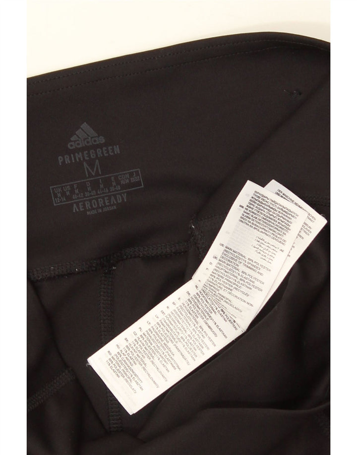 Γυναικεία κολάν Aeroready ADIDAS UK 12/14 Μεσαίο μαύρο πολυεστέρα