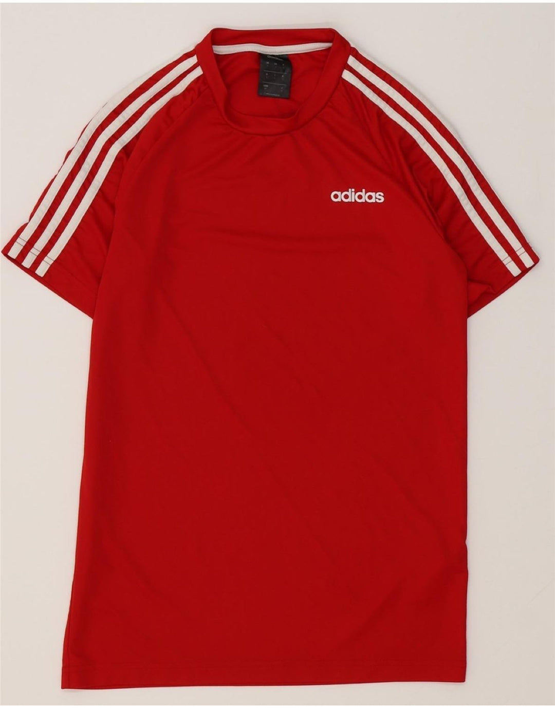 ADIDAS Mens Climalite T-Shirt Top Small Red Polyester
