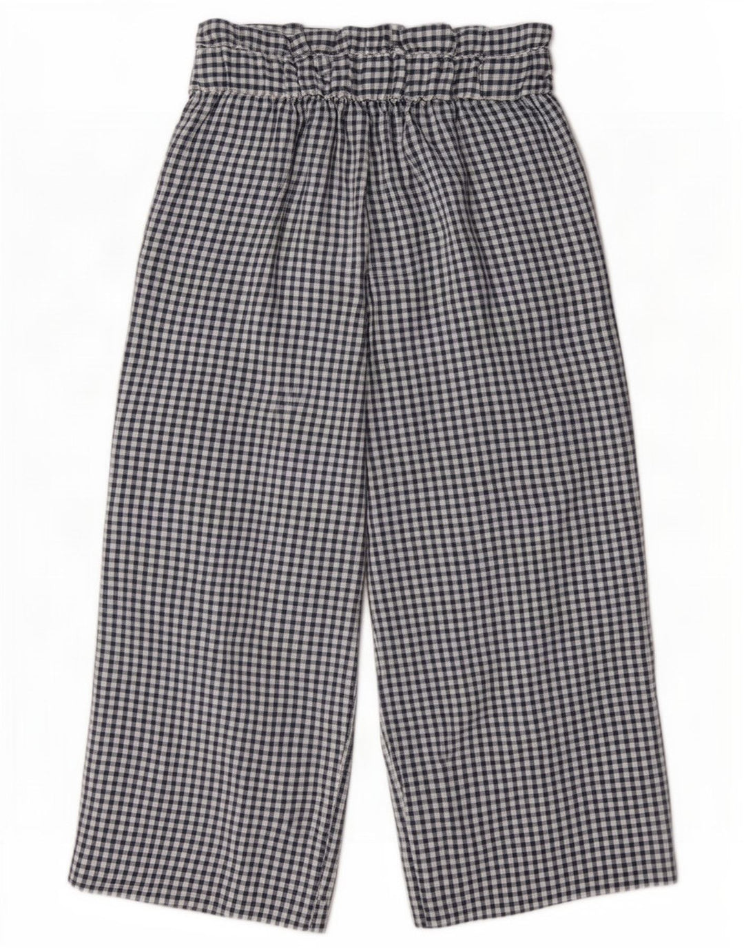 Zara Γυναικείο Παντελόνι Capri Cullotes Medium W28 L22 Navy Blue Gingham