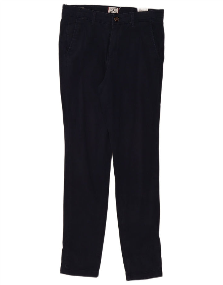 Ανδρικό παντελόνι Chino JACK & JONES W30 L32 Navy Blue Cotton