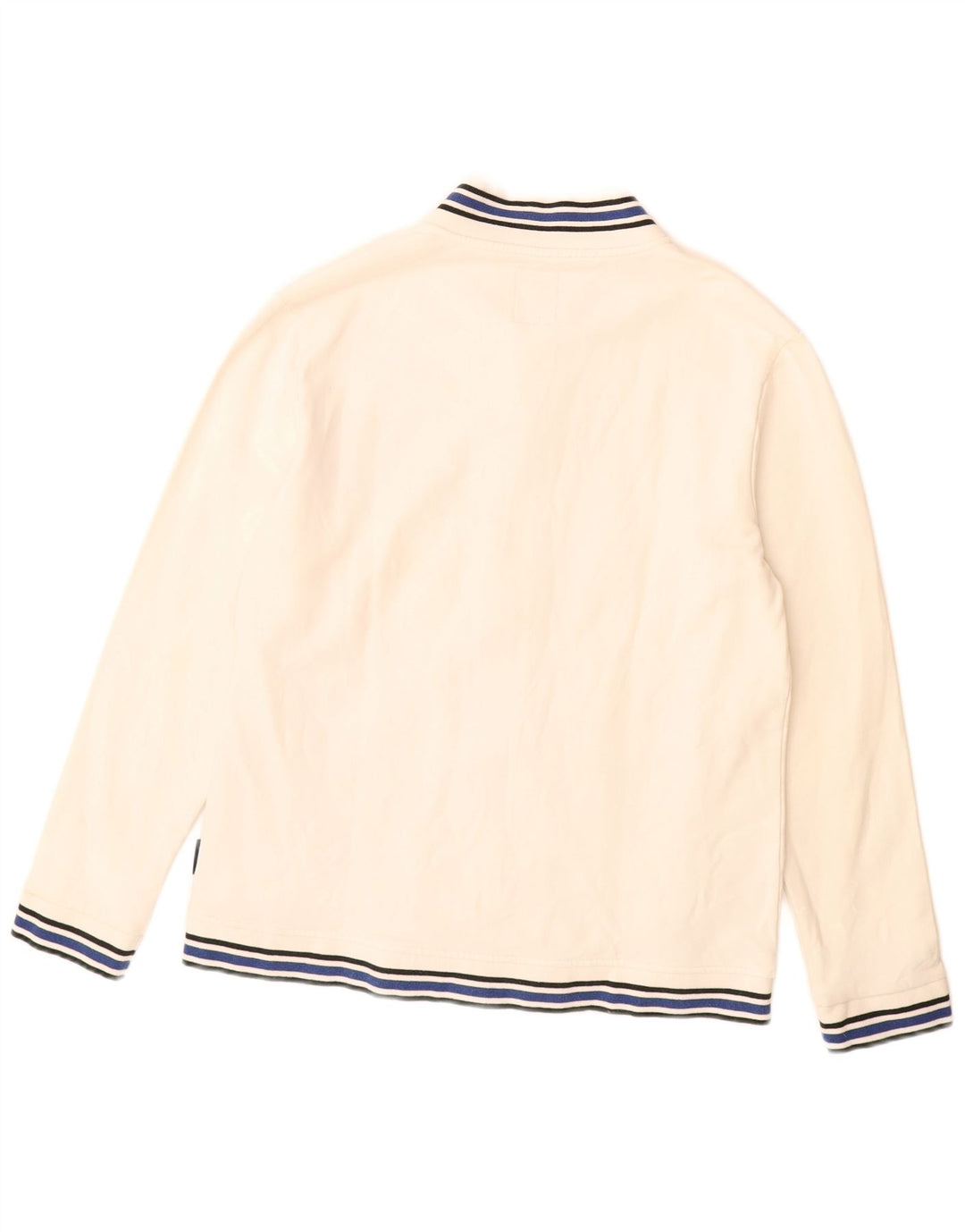 Γυναικεία αθλητική φόρμα γραφικών NORTH SAILS Top Jacket UK 14 Μεσαίο λευκό βαμβακερό