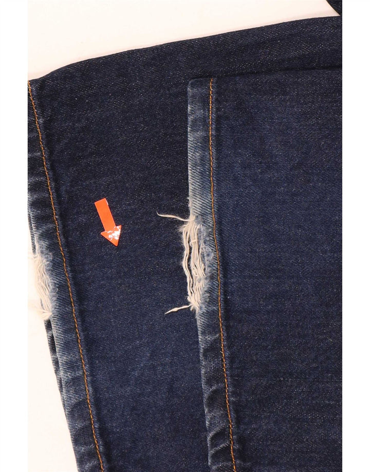 Levi's Womens 751 Straight Jeans W34 L30 Blue Cotton